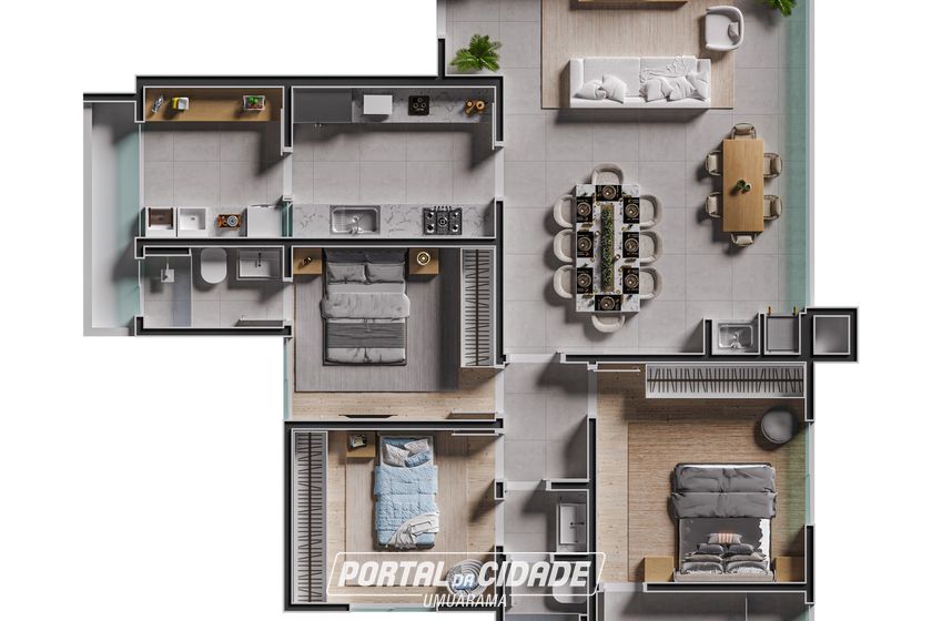 Apartamento &agrave; venda - Parque Presidente