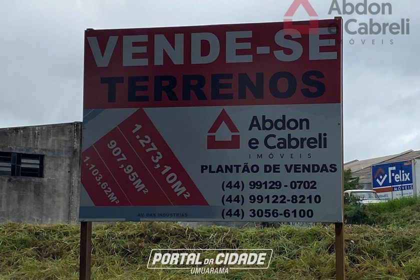 Terreno &agrave; venda - 1200m&sup2; - Zona VII