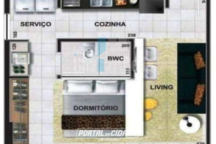 Loft &agrave; venda - 36m&sup2; - Zona III