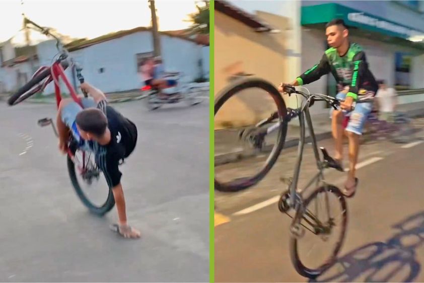 Competição de manobras em bicicletas atrai jovens e o esporte