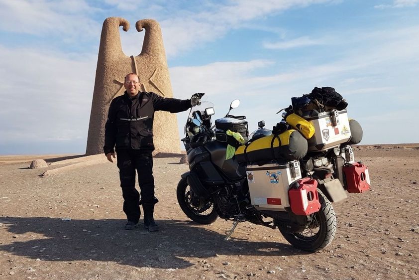 Viagem de moto, sozinho, por todos os países na América do Sul