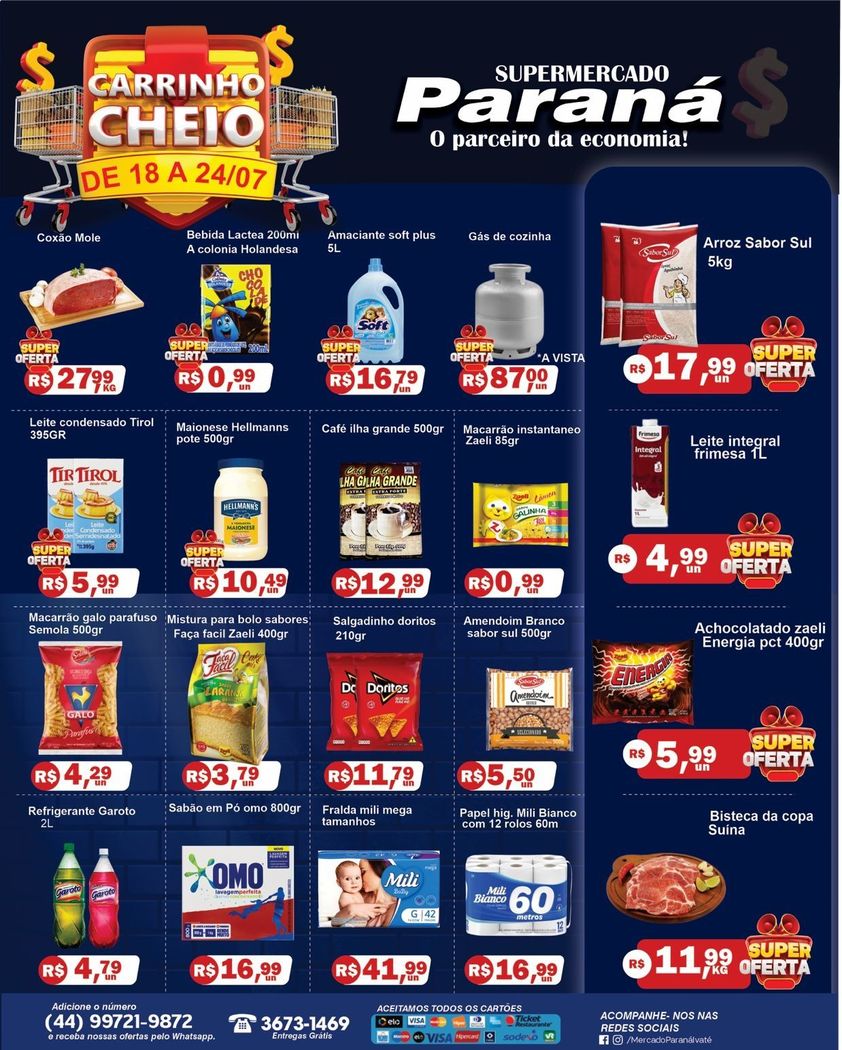 Ofertas válidas do dia 20/07 até - Planos Supermercados