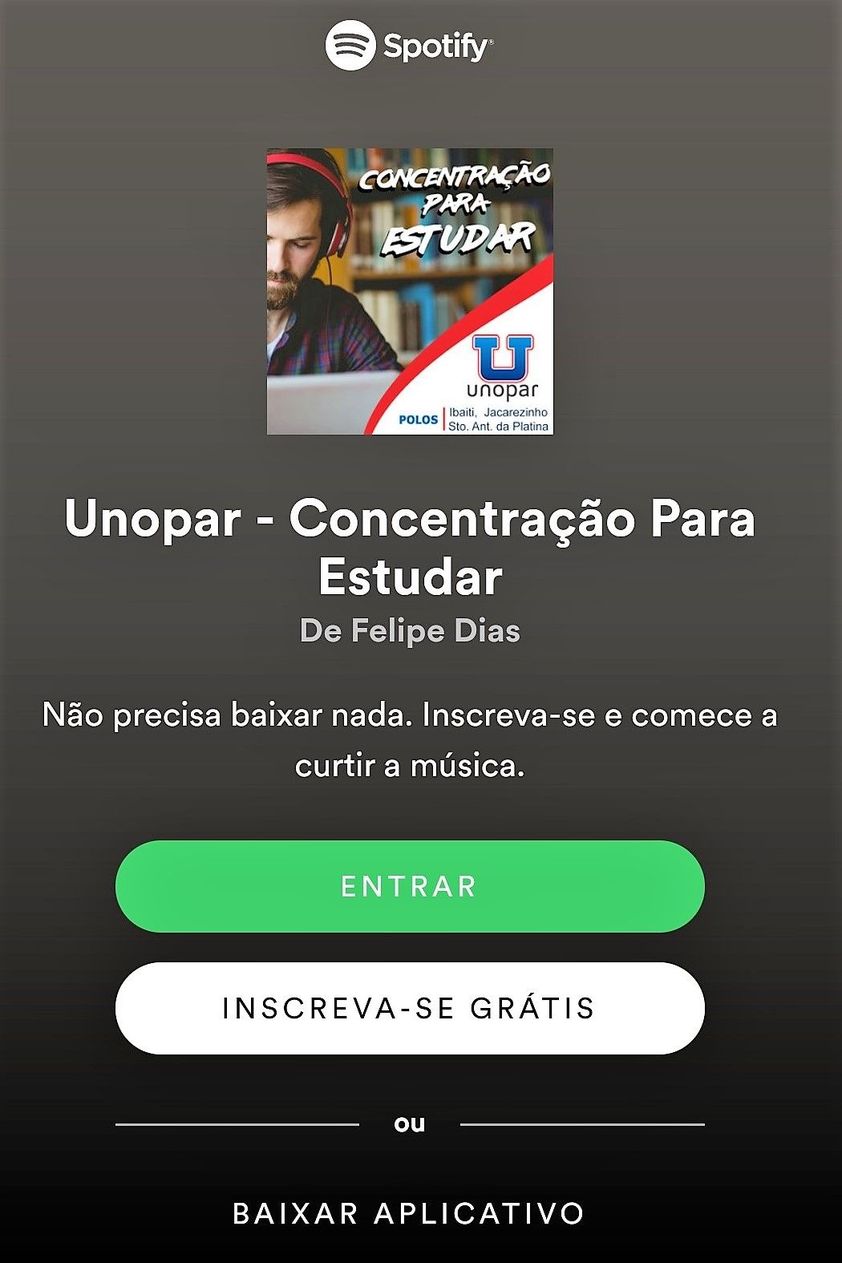 UNOPAR lança playlist para aumentar concentração nos estudos