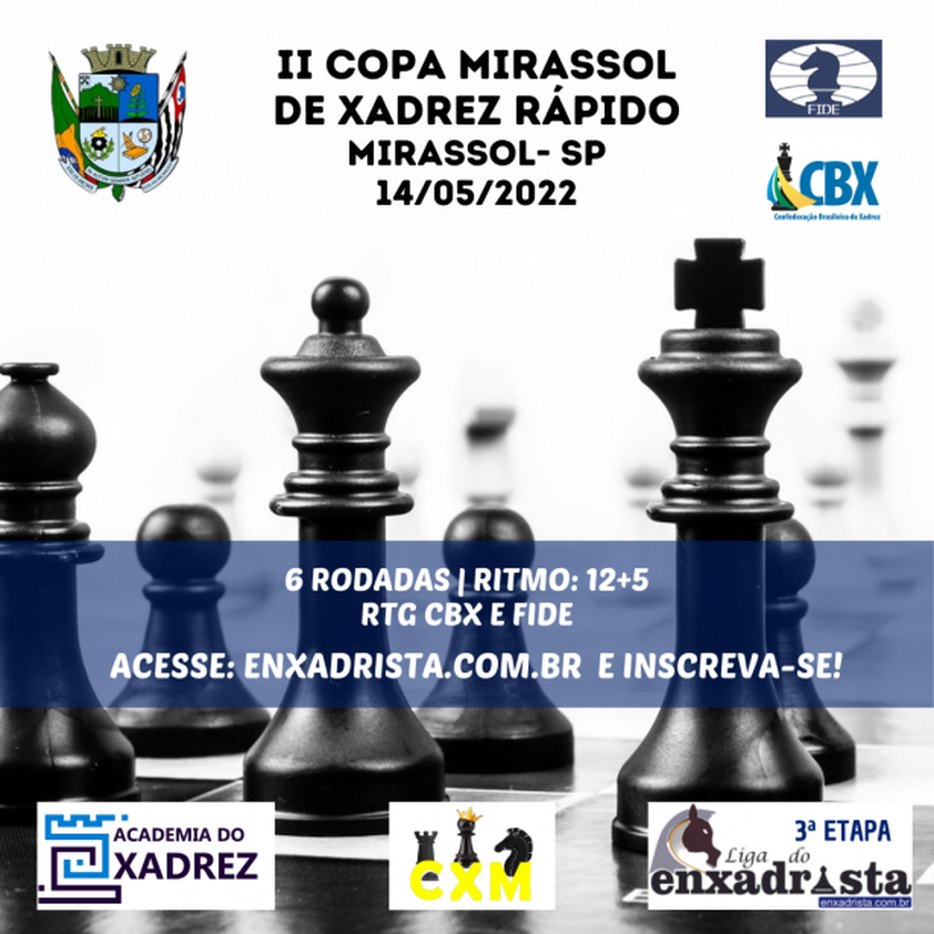 Campeonato de xadrez acontece neste sábado no Tupan Clube