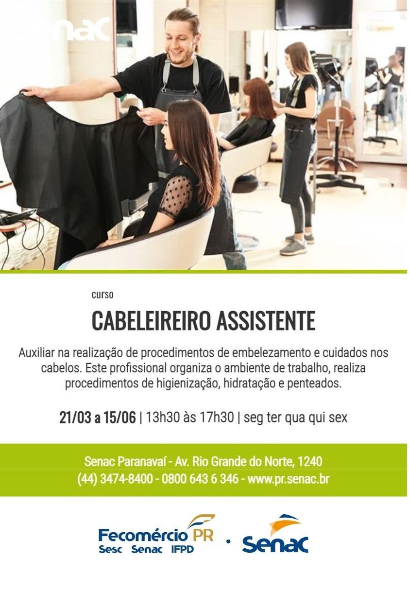 Curso Livre - Cabeleireiro - Senac São Paulo