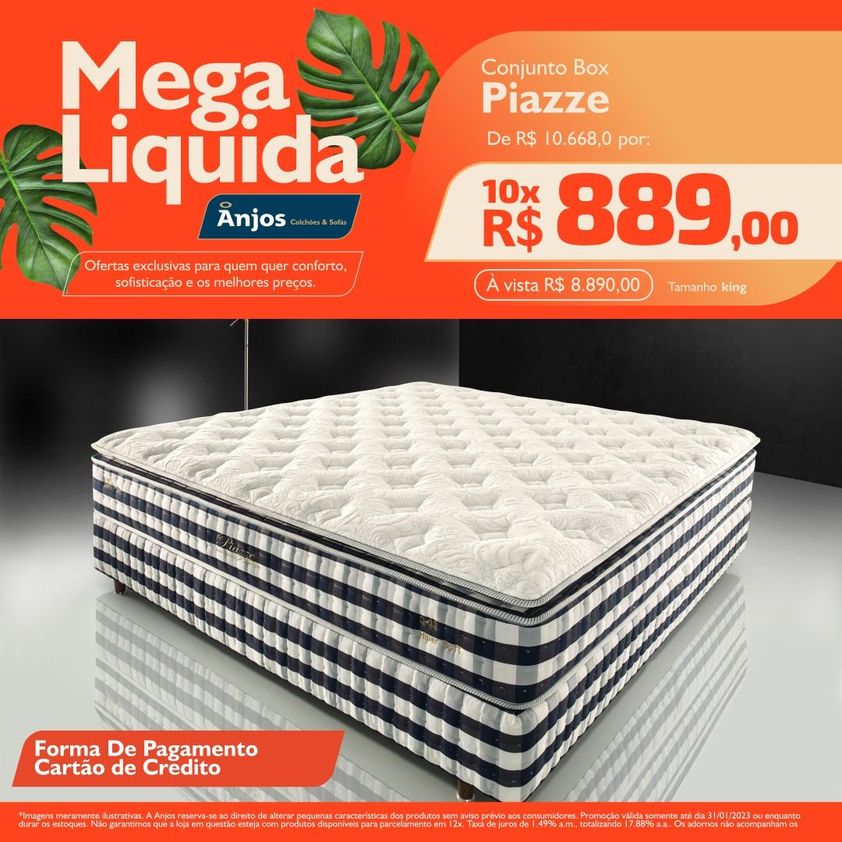 COMPRE SUA CAMA QUEEN PARCELADA SEM CARTÃO - Móveis - Céu Azul