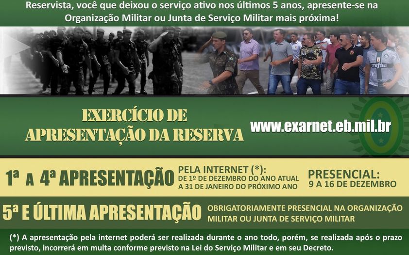 JUNTA DO SERVIÇO MILITAR REALIZA CONVOCAÇÃO PARA O EXAR 2021