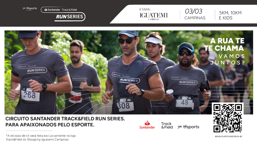 Santander T&F Run: Corrida de Volta às Ruas - Participe!