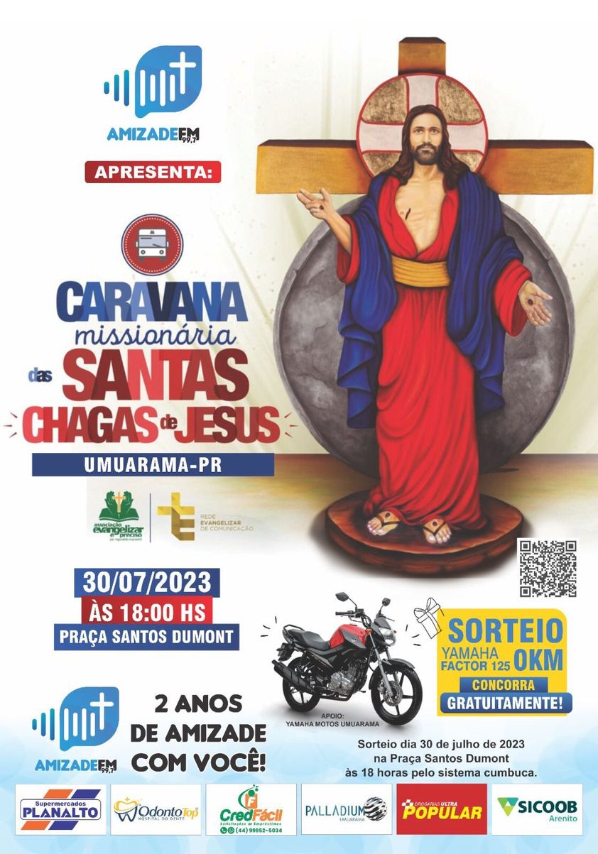 Caravana Mission ria das Santas Chagas de Jesus chega neste