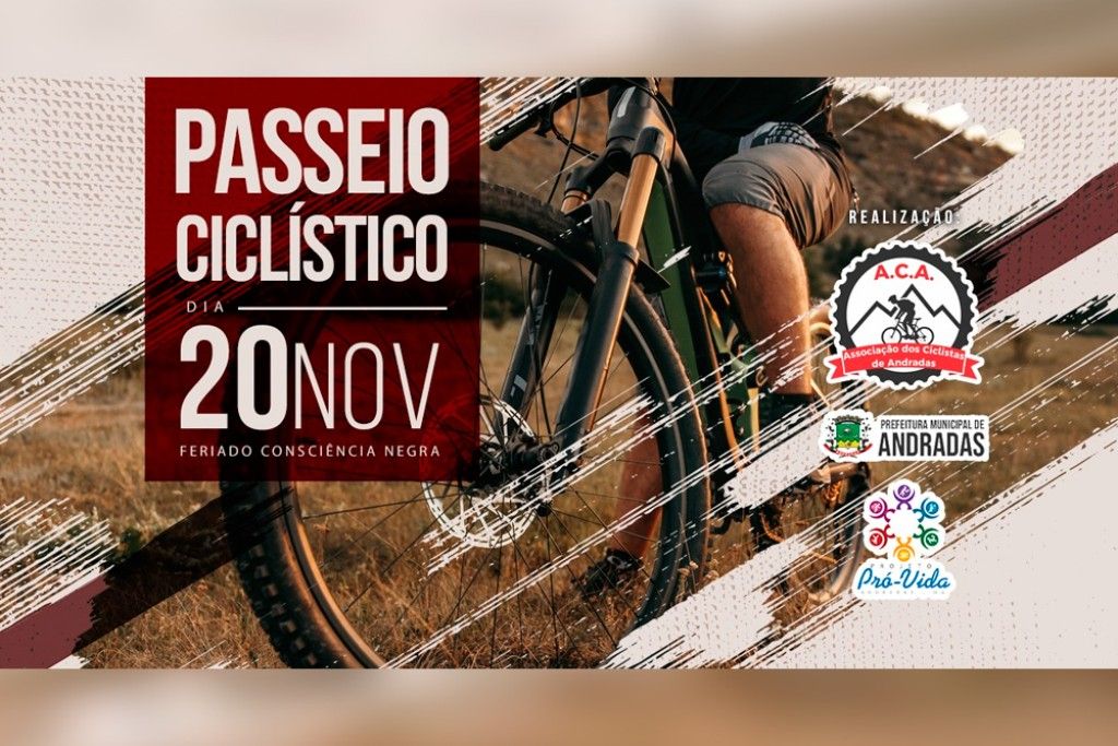 Para participar do passeio ciclístico, os interessados devem se