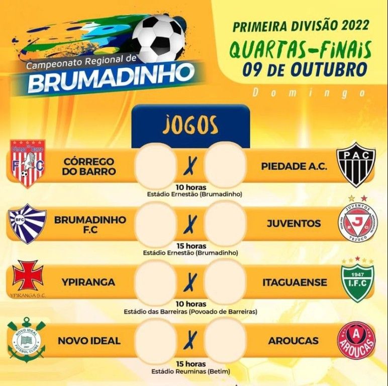 Liga Riosulense de Futebol. Dois jogos encerram a 1ª Fase domingo (05/11)