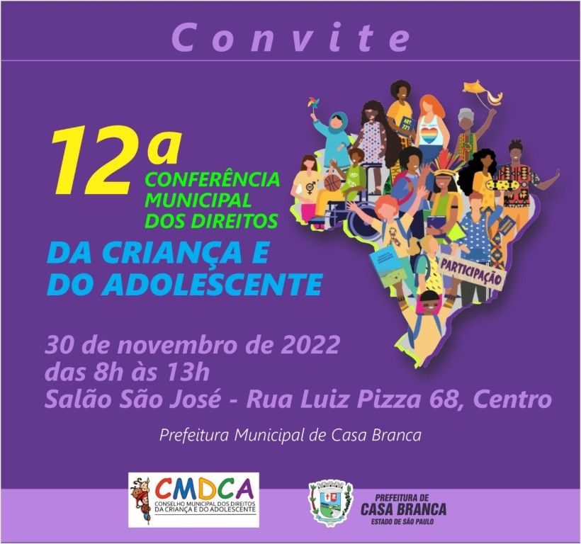 Inscrições Para A 12ª Conferência Dos Direitos Da Criança E Do Adolescente