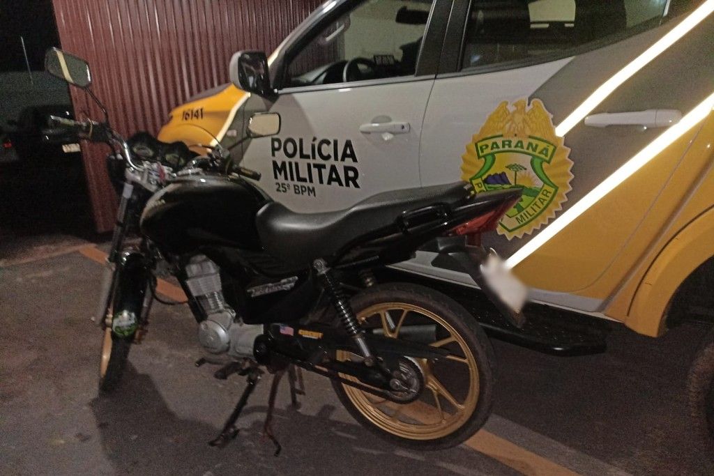 POLÍCIA MILITAR FLAGRA CONDUTOR DE MOTO SEM CNH EM VICINAL DE