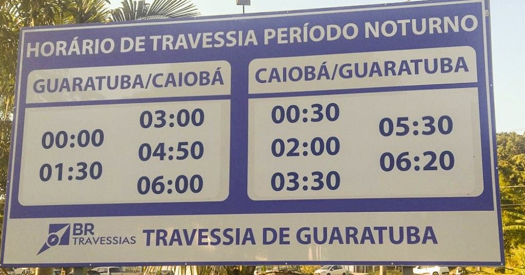 BR Travessias divulga horários da madrugada do ferry boat
