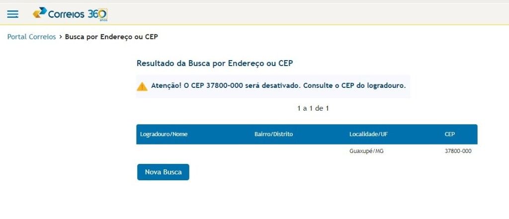 CEPs específicos por logradouro em Brumadinho já estão disponíveis