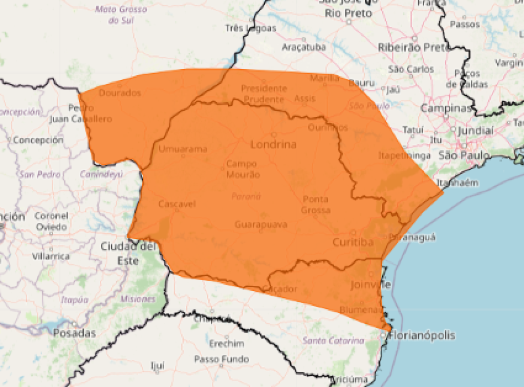 Fim de semana será de chuva na maior parte do RS; para o sábado, Inmet tem  alerta de tempestade na Metade Sul