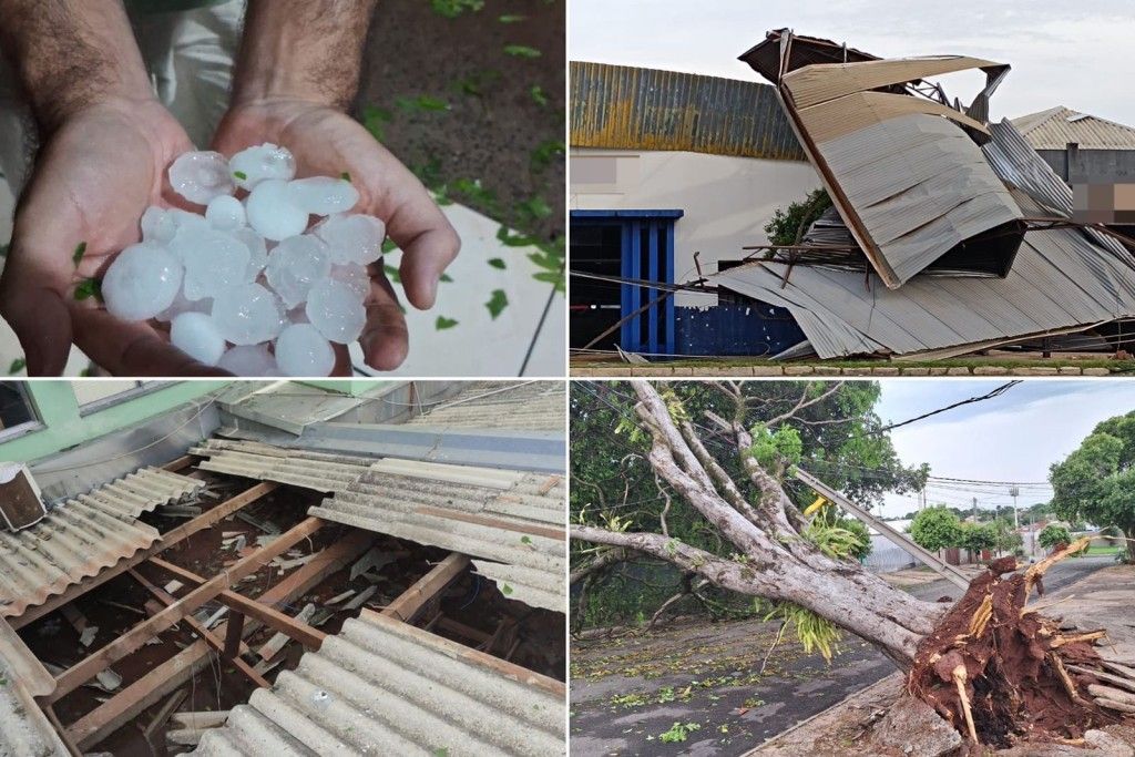 Veja balanço dos estragos causados pelo temporal em Paranavaí FOTOS