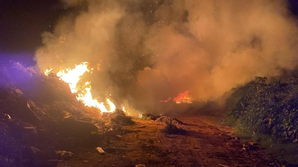 Incêndio de grandes proporções atinge reserva ambiental, em