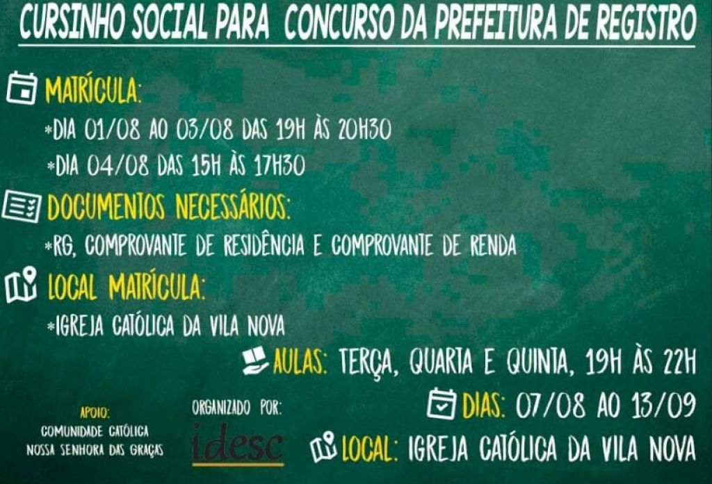 Ong Promove Cursinho Preparatório Gratuito Para Candidatos De Concurso Público 6689