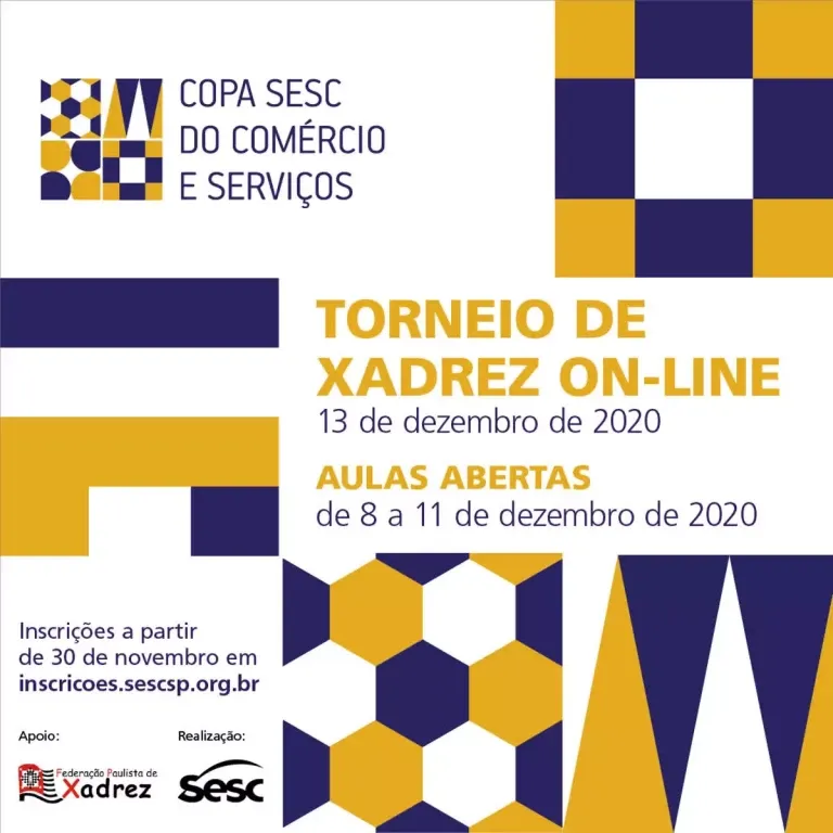 V Torneio Aberto de Xadrez 12 a 18 de Agosto de 2019 – Hotel Sesc Caiobá –  Clube de Xadrez