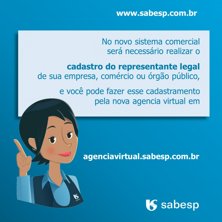 Sabesp - Na agência virtual é possível encontrar o número