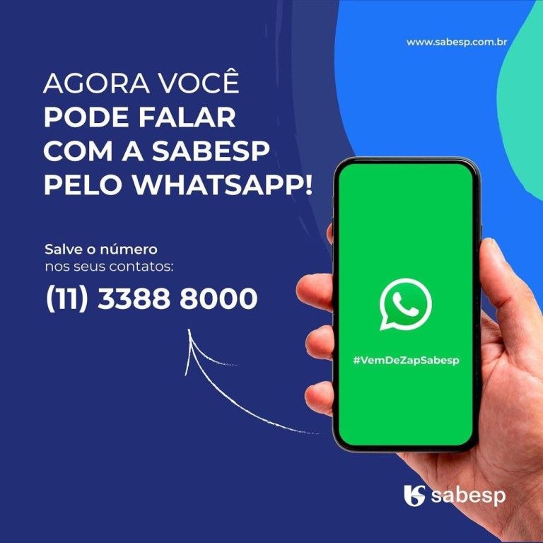 Sabesp - Na agência virtual é possível encontrar o número