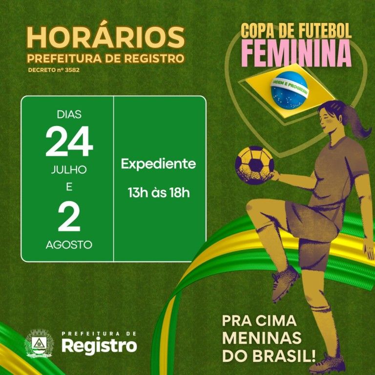 Jogos do Brasil na Copa do Mundo feminina mudam expediente em órgãos  públicos de Pernambuco; confira - Folha PE
