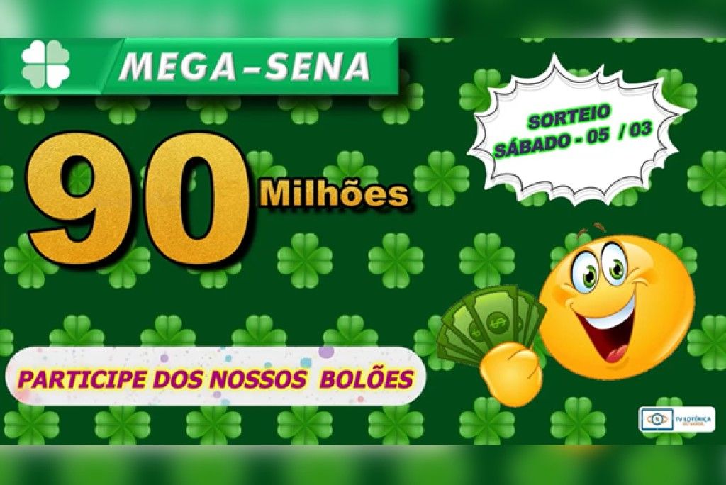 Mega-sena: Aposte Online em nossos Bolões