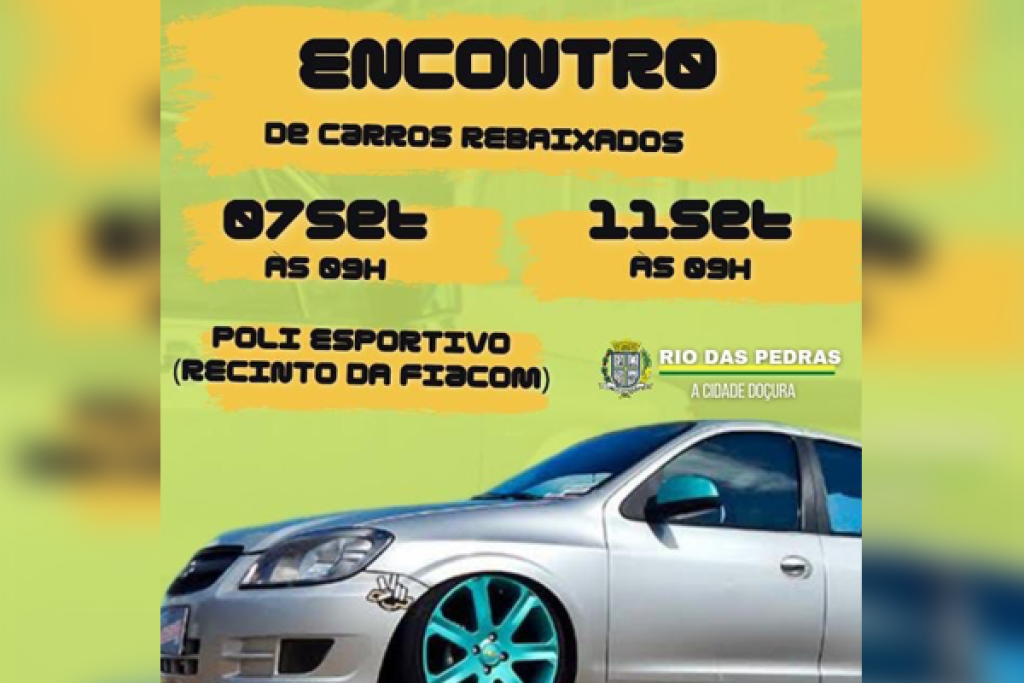 1º Encontro de Carros Rebaixados acontece neste fim de semana