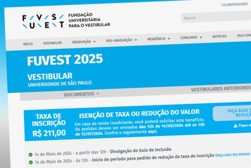Fuvest: Inscrições para o Vestibular 2025 abertas até 8 de outubro