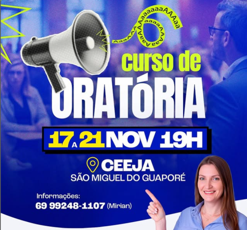 Desenvolva sua comunicação e conquiste seu espaço com o Curso de Oratória!